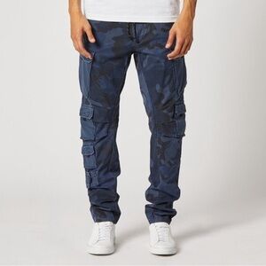 Hudson Jeans Navy Camouflage Cargo Pants
